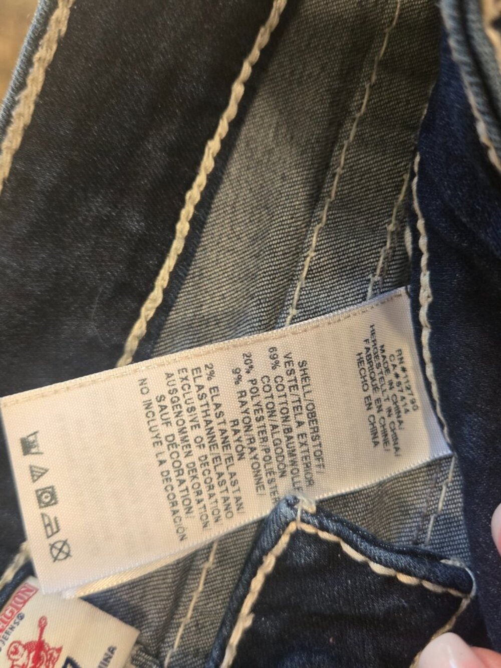 💎 True Religion Halle Skinny Big T – "Blue Veil" Wash 💎 - Picture 8 of 9